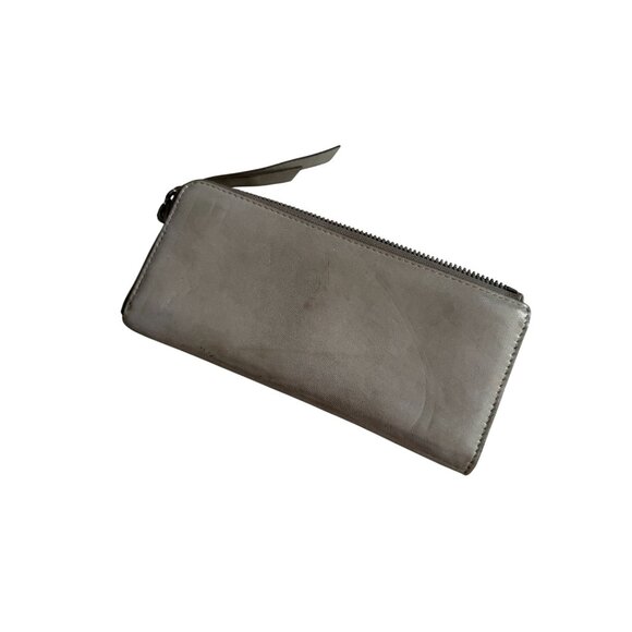 COACH Poppy Greige Leather Zip Limited Edition Wallet - Picture 5 of 7